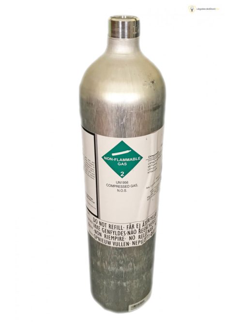 Kalibráló gáz, 58 liter I-C4H8 (izobutilén) 1000ppm koncentrációban